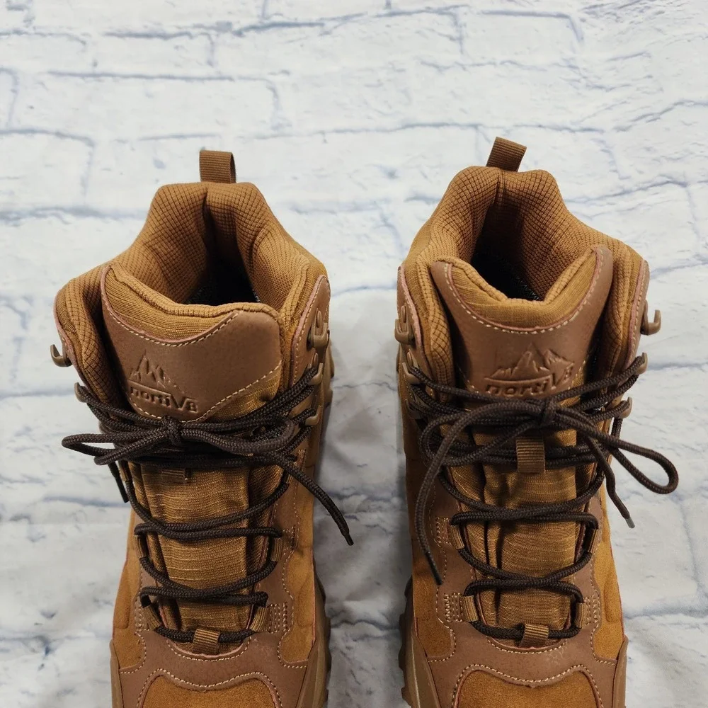 NORTIV 8 Waterproof Hiking Boots Outdoor MENS 8.5 Mid Trekking Lightweight Shoes